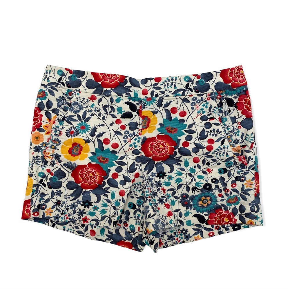 Loft Ruffle Pocket Floral Shorts